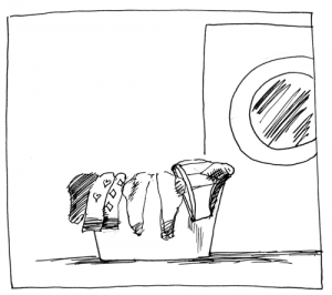 Washing clothe in Paris