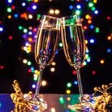 Glasses Champagne New Year&#039;s Eve France - Erasmus of Paris